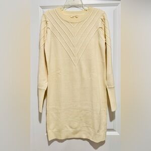 NWOT Mystree Cream Sweater Dress